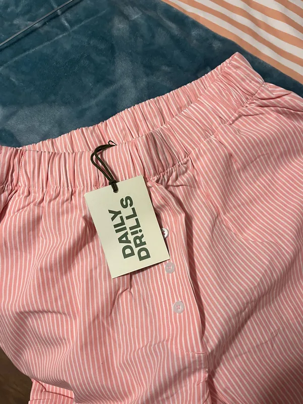 Daily Drills Pink Striped Pants - Image 3