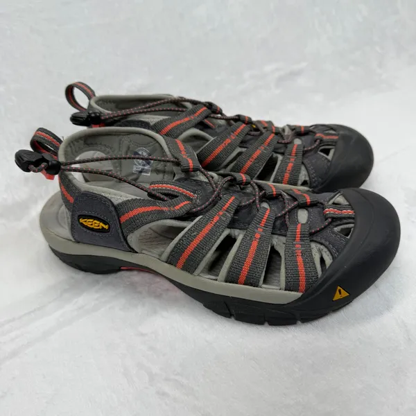 Keen Waterproof Water Newport Hiking Sandals Shoes Gray Orange Accent Size‎ 8 - Image 4