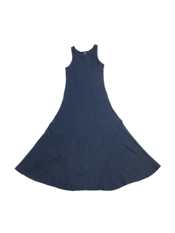 NWT Polo Ralph Lauren Waffle Knit Maxi in Medieval Blue Thermal Tank Dress XL - Image 3