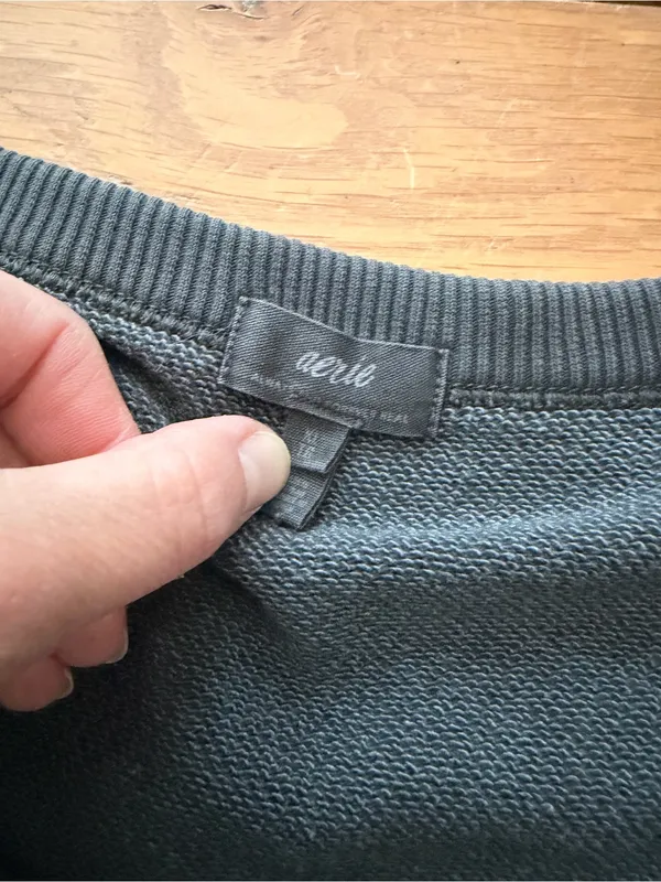 Aerie Lightweight Ribbed Short Sleeve Sweatshirt Size XL - Image 6