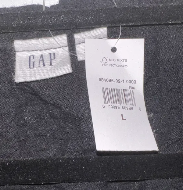 Gap Women’s Tiered Poplin Puff Sleeve Mini Dress - Image 3