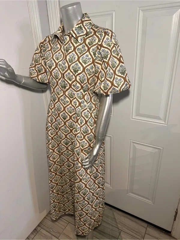 Tuckernuck Mimi Midi Dress Small Floral Puff Sleeve Cottagecore Cotton - Image 7