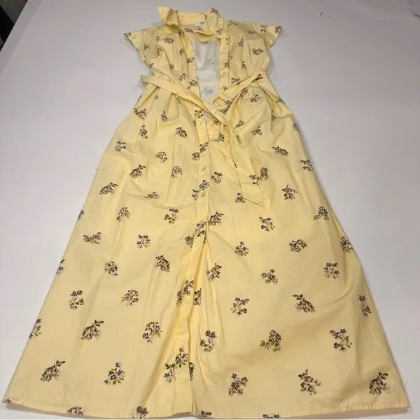 Adam Lippes Belted Poplin Shirt Dress Size 0 - Image 3