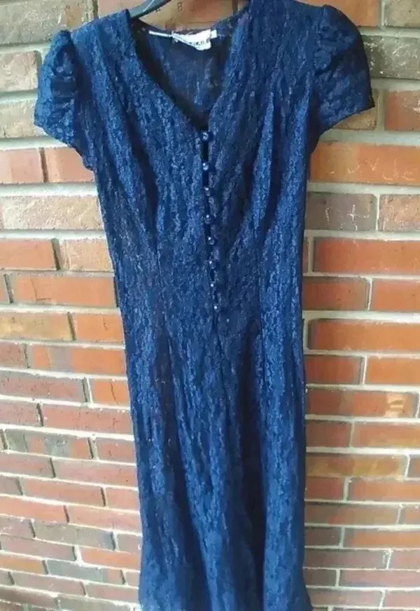 Siren vtg lace corset dress - Image 2