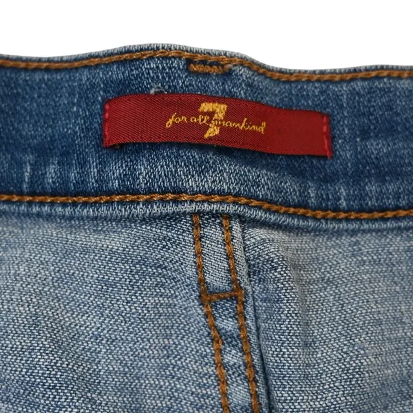 7FAM Women's 31 Cuffed Distressed Denim Jean Short - Image 8