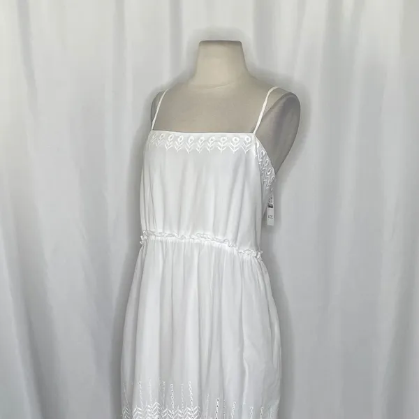 NWT!! J. CREW Sorrento Dress Cotton Voile Solid White Bridal Preppy XXS XX-Small - Image 7