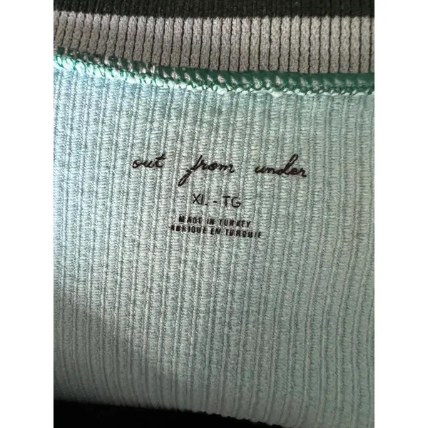 Urban Outfitters Out From Under Light Blue Ribbed Long Sleeve Crop Top XL - Image 3