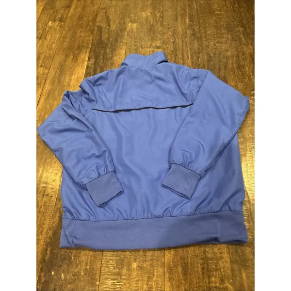 Vintage Nike The Athletic Dept‎ Womens Blue Jacket XL Black Embroidered ~Swoosh - Image 8