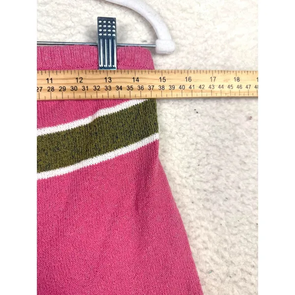 FP Beach Tube Top Womens Large Pink Striped Knit Beach‎ Stretch Casual Vacation - Image 7