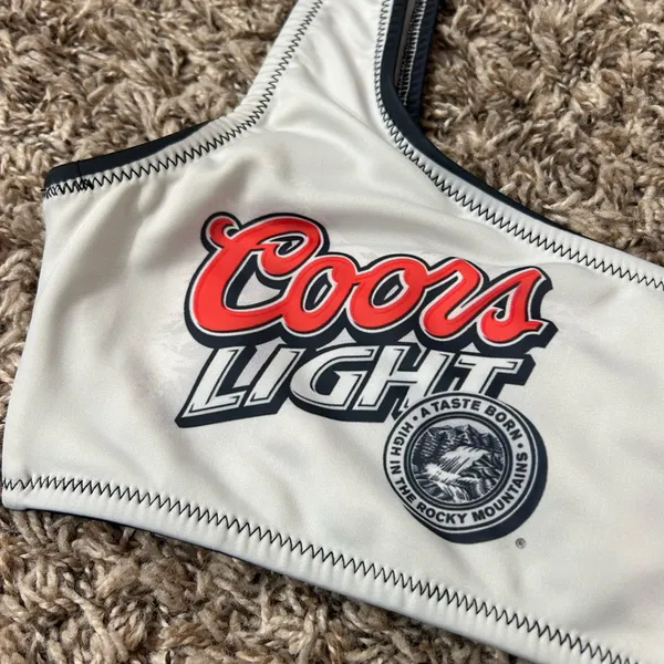 Coors Light Swim Top Sz S - Image 2