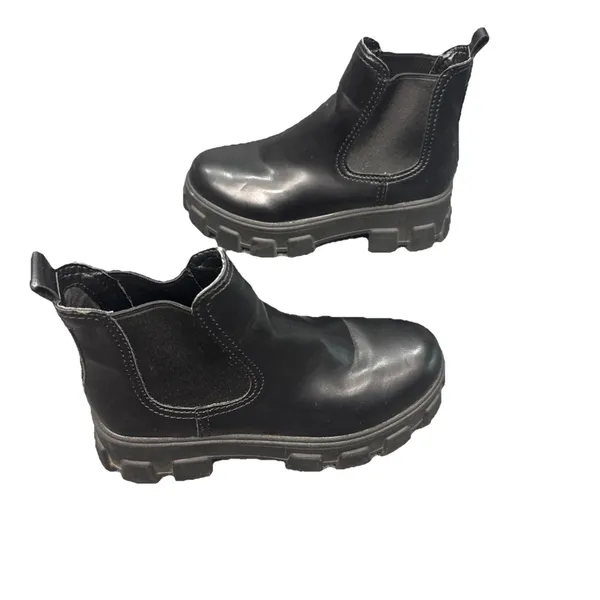 Circus NY Sam Edelman Darielle Chelsea Boots Black Platform Lug Sole Women's 6.5 - Image 4