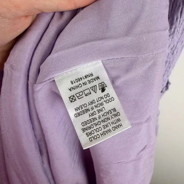 NWT Lost +‎ Wander Angel in Disguise Maxi Dress Small Lavender Smocked Cottage - Image 7