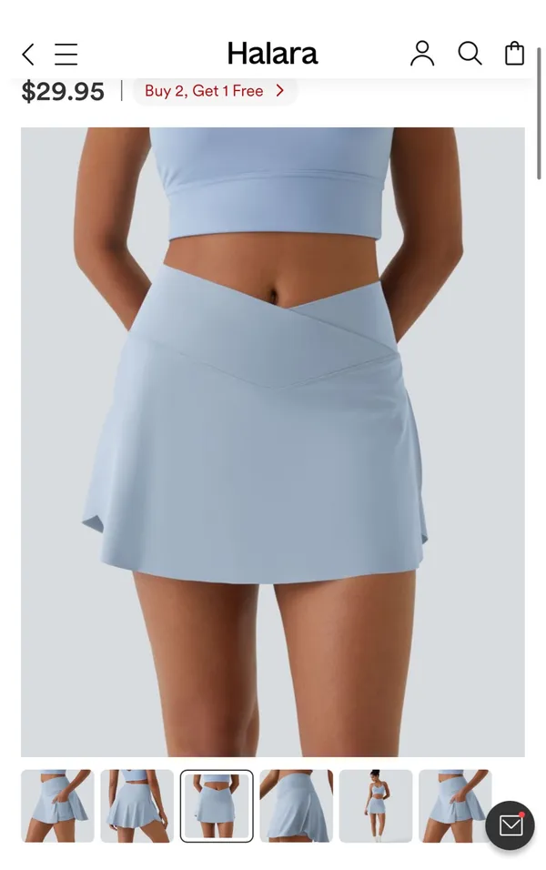 Halara airy crossover tennis skirt - Image 2