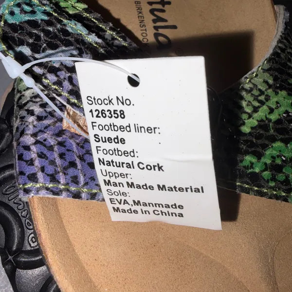 NEW Without Box Birkenstock Betula Madrid Snakeprint Slide Sandals Shoes 11 42 - Image 3