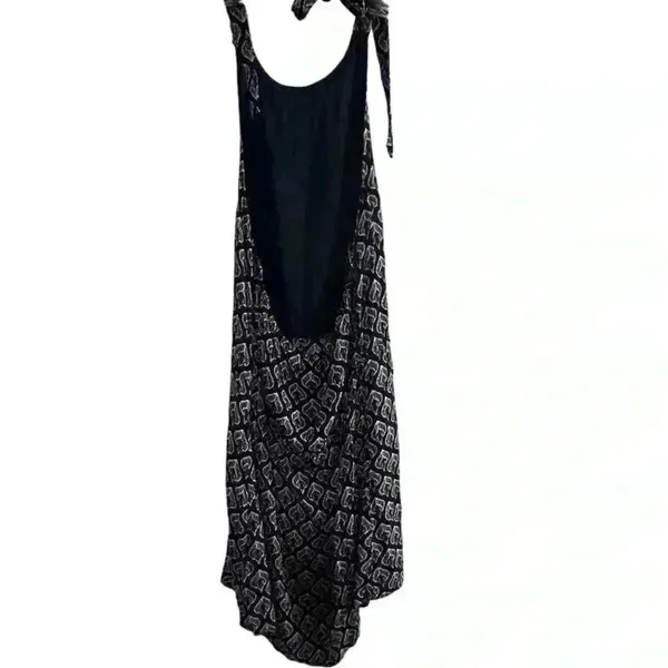 Roxy Women's Sleeveless Maxi Dress‎ Navy/White Pattern Size S Casual - Image 6