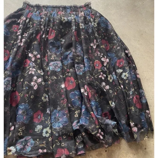 Disney Snow White Black floral Tulle Skirt by Lauren Conrad Women’s Size M - Image 7