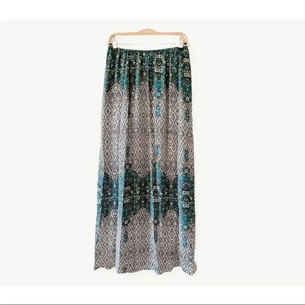 Olivaceous Bohemian Maxi Skirt ( NWOT) SZ M - Image 5