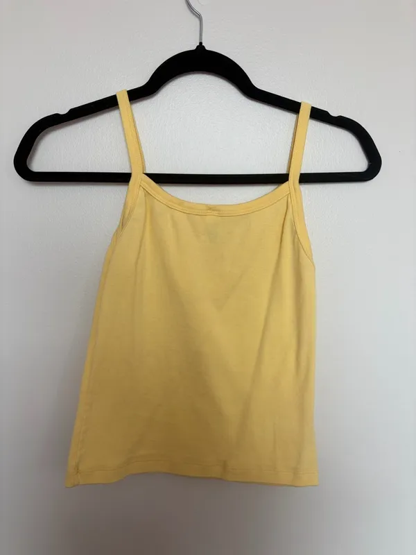 Los Angeles Apparel Gamma Phi Beta Yellow Tank Top - Image 3