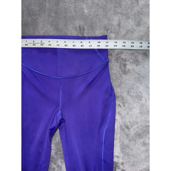 LULULEMON Wunder Under Purple Leggings Yoga‎ Athletic Pants Ankle Size 4 - Image 6