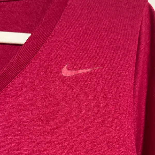 Nike Women's Short Sleeve Tee in Deep Red - Image 2