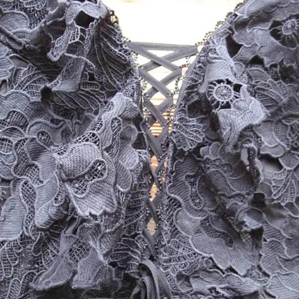 Michael Costello X Revolve Kandie Mini Lace Dress S - Image 8