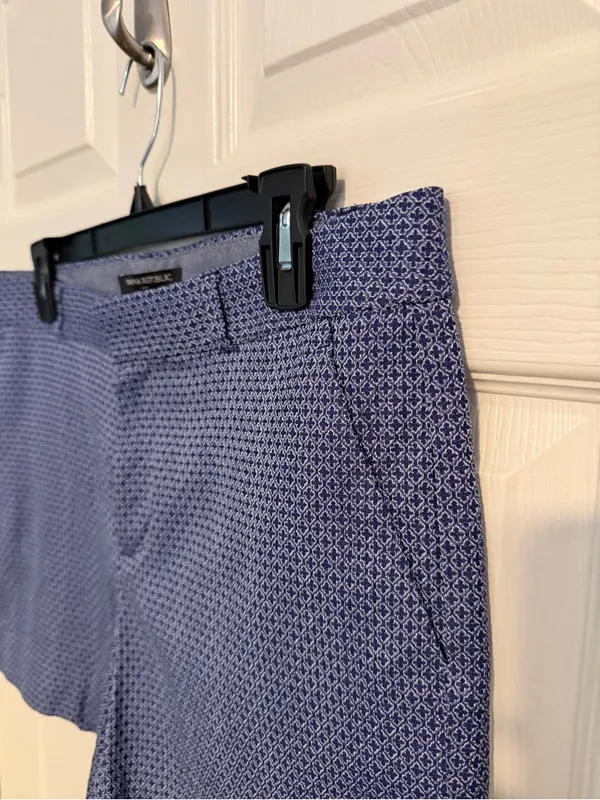 Banana Republic Navy Micro Diamond Pattern Women's Shorts - Image 3