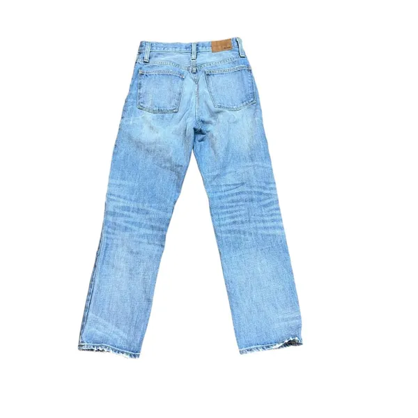 Madewell‎ The Dadjean Light Wash Button Fly Relaxed Size 23 Cotton 90's Straight - Image 4