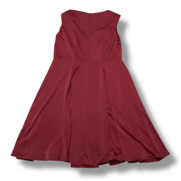 ModCloth‎ Anthropologie ALine Mini Dress Red Burgundy Sleeveless Fit & Flare - Image 6