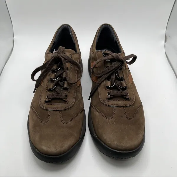 Mephisto Liria Runoff Shoes Womens 7 Brown Leather Sneakers orthopedic - Image 3