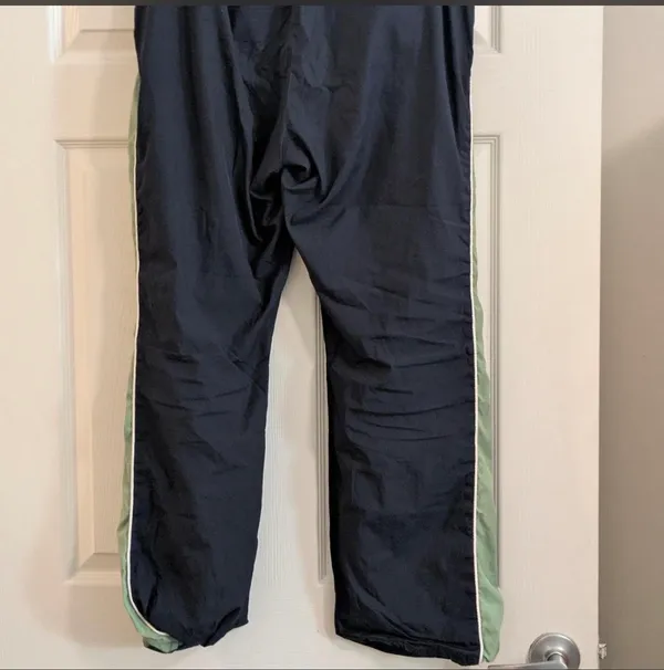 Old Navy Vintage blue and green track pants - Image 2