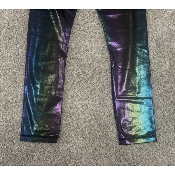 ZYIA Active Unicorn Iridescent Metallic Holographic High Rise Capri Leggings 2 - Image 6