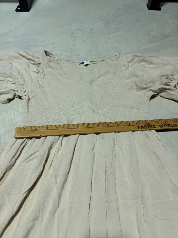 Baltic born Light Beige Flowy Dress large - Image 4