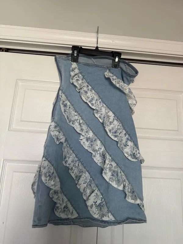 Light Blue denim dress - Image 3