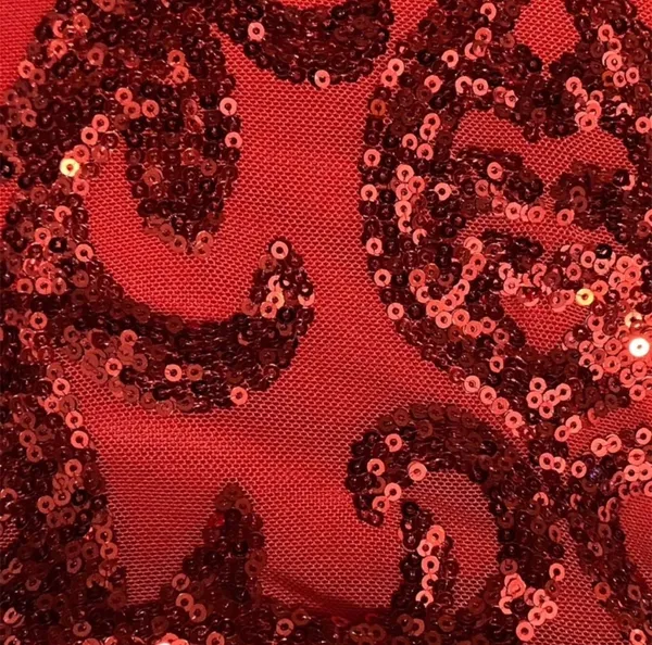 Lovely Day Hello Gorgeous Red Bodycon Sequin Mini Dress Size Small NWT - Image 5