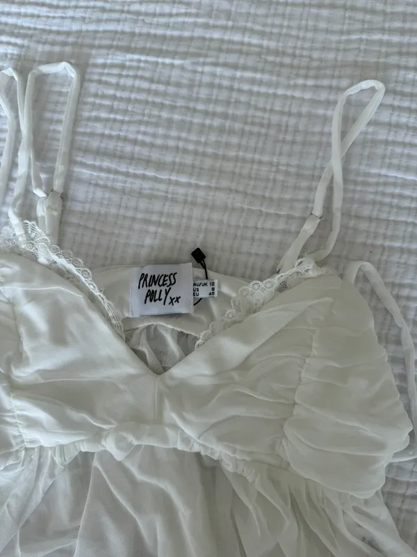 Princess Polly White Tank Top - Image 3