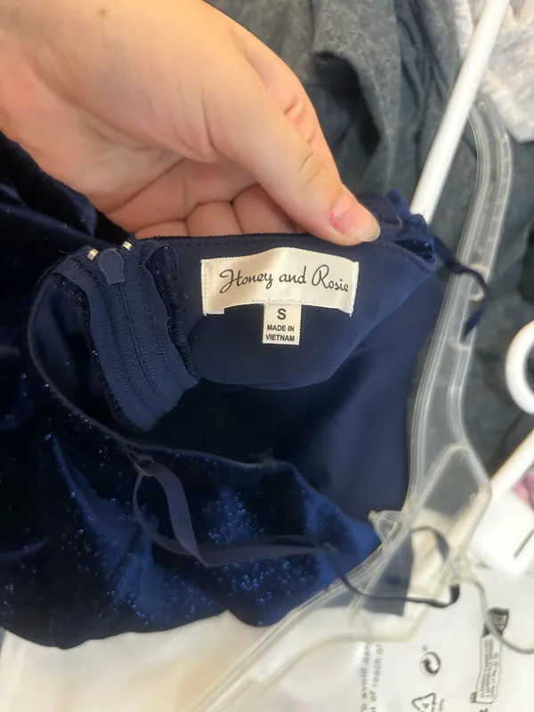 Navy Blue Homecoming Dress Dillard's - Image 4