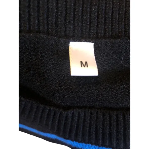 Women's Striped Sweater, M, Multicolor Black Size M - Image 6