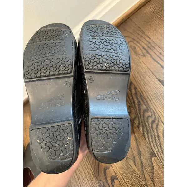 Dansko Professional Clogs Women's Size 40 US Sz 9 Black Oiled Comfort $135 - Image 2