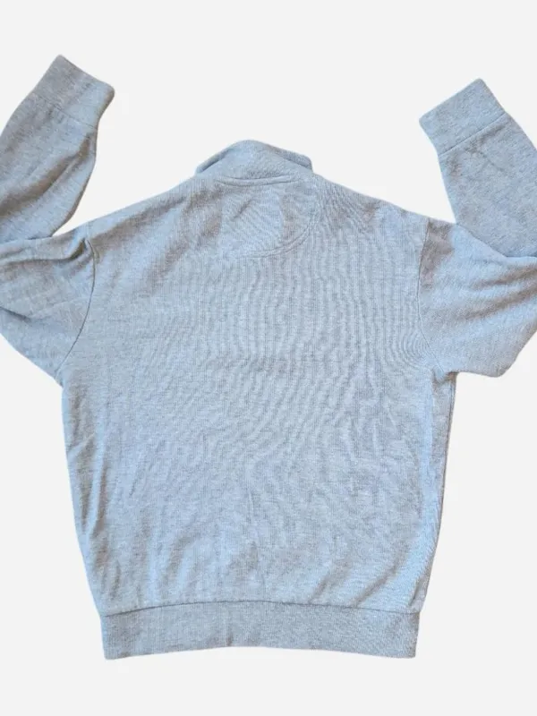 U.S. Polo Assn. light grey quarter zip sweatshirt - size medium - Image 4