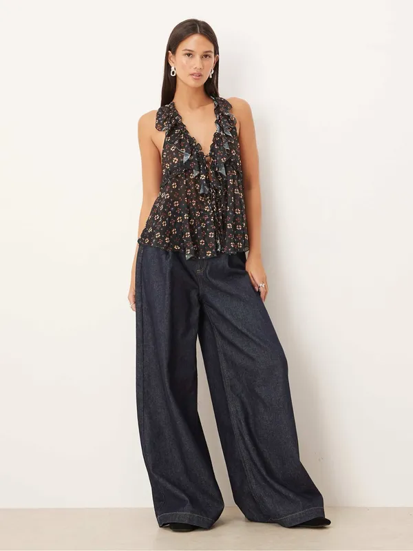 Free People Fearless Knit Tank-NightSky Combo - Image 2