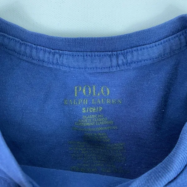 Polo Ralph Lauren Shirt Womens Small Blue Crewneck Short Sleeve Pony‎ Logo - Image 4