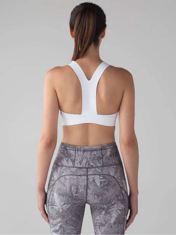 Lululemon Fast Free Bra In Nulux White - Image 7