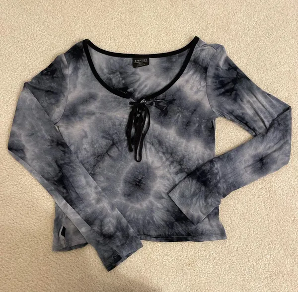Zumiez Empyre Tye-dye Grunge Scoop Neck Long Sleeve Top - Image 2