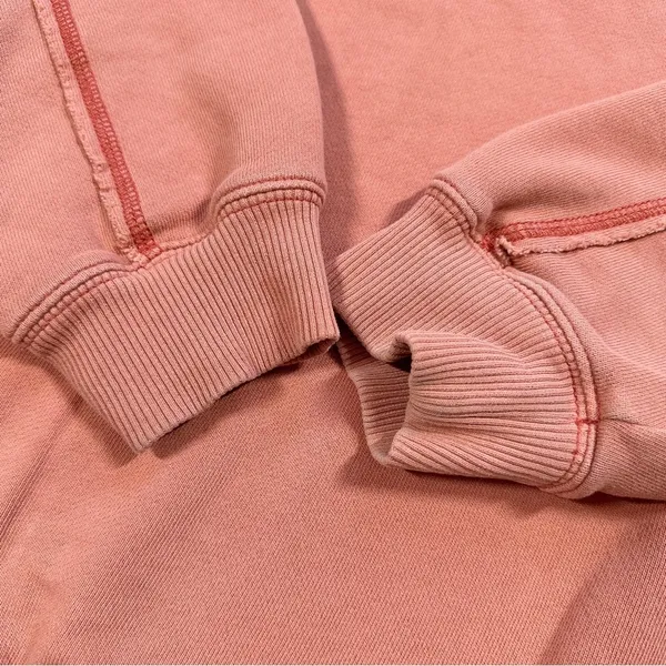 aerie Women’s Pullover Crew Neck Sweatshirt Longsleeve Lounge in Coral Orange M - Image 7