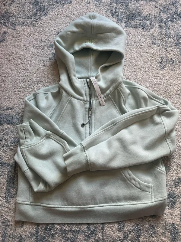 Lululemon Scuba Oversized Half-Zip Hoodie XS/S Mint Moment - Image 2