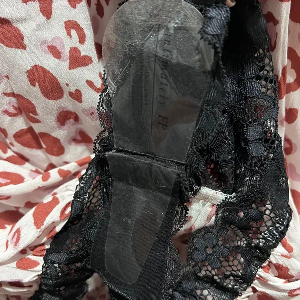 Free People Intimately Ivory Combo Leopard Heart Print Bodysuit M Medium NWT - Image 7