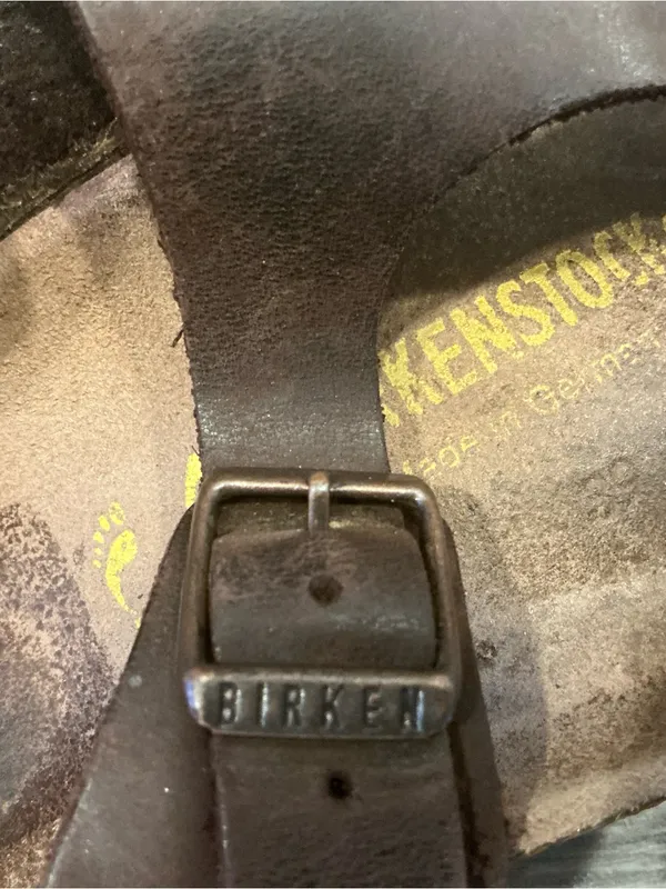Birkenstock Gizeh thong sandals Havana brown oiled leather size 40 - Image 6