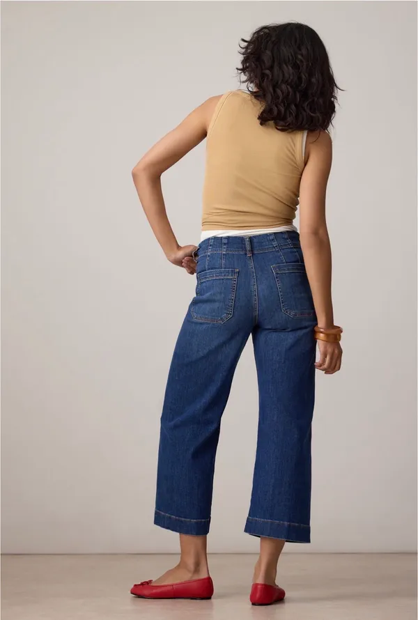 Maeve The Anthropologie Colette Wide-Leg Cropped Jeans - Image 2