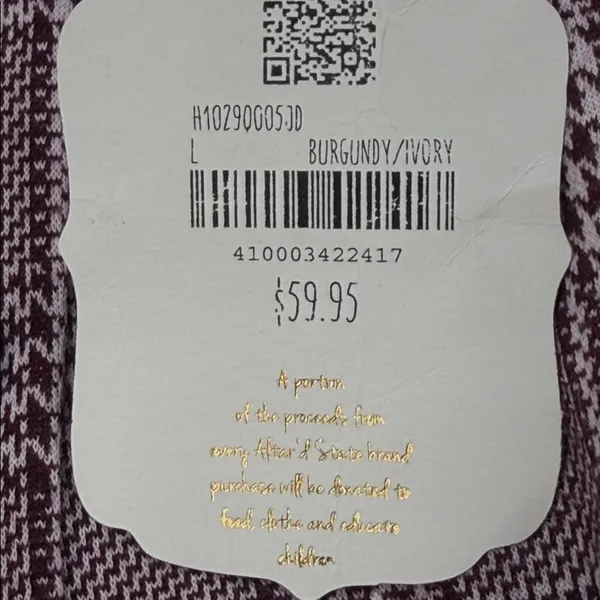Altar'd State NWT Burgundy Plaid Mini Skort - Image 6
