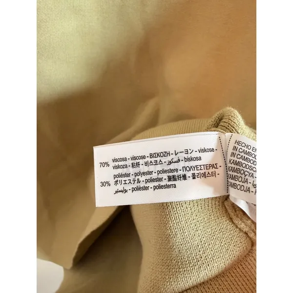 Zara Knit Mini Dress Women Small Sage Green A-Line Sleeveless Crew Neck 5536/053 - Image 6